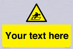 Custom Warning Hatch Sign